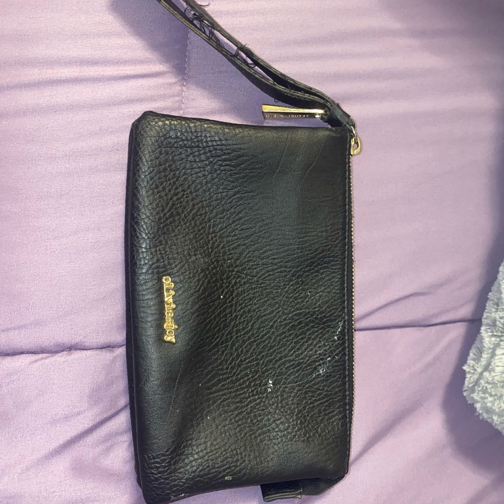 OliviaJoy black leather handbag